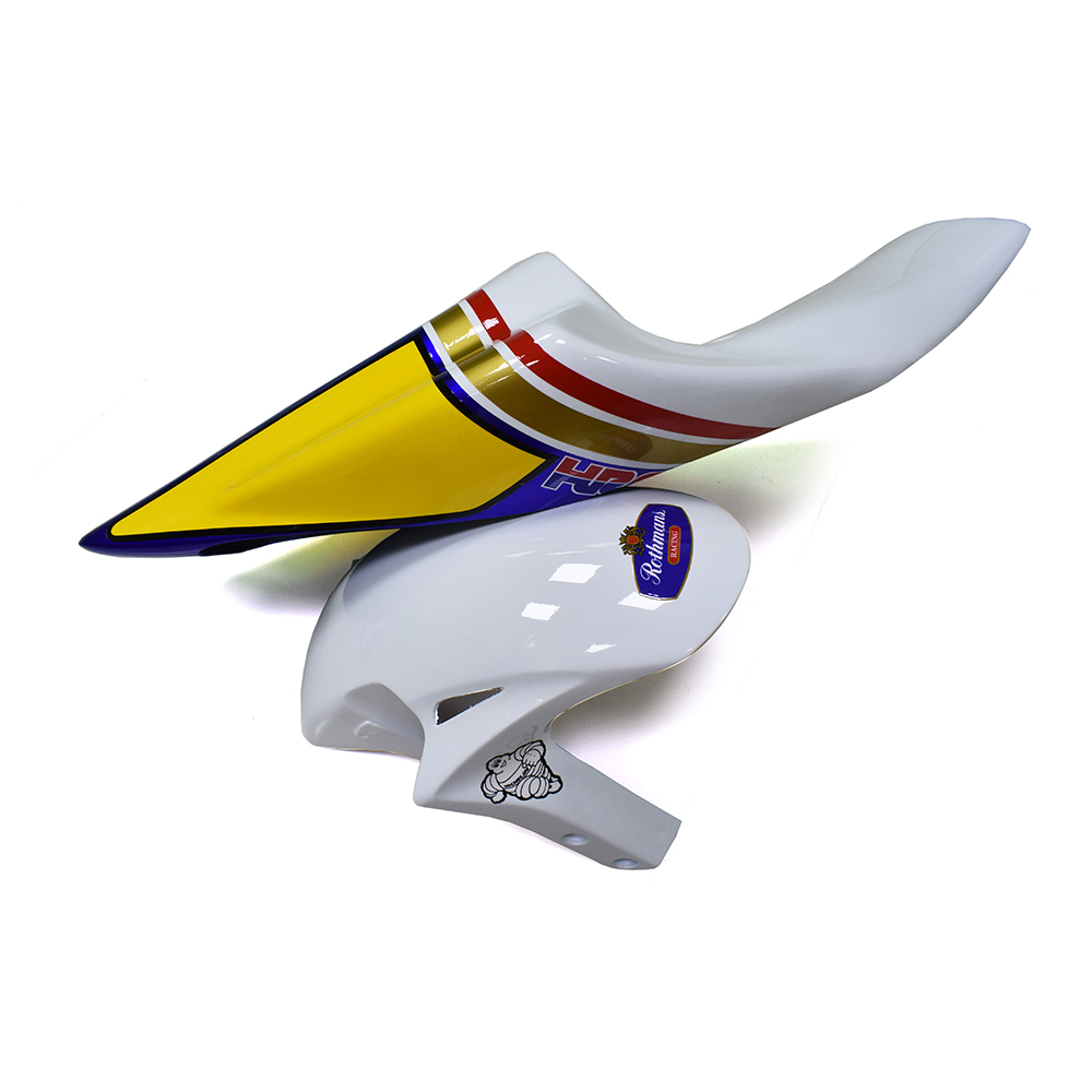 Fiberglass Racing Fairing Kit Fit For Honda CBR1000RR 2004 - 2005 - White Blue Yellow