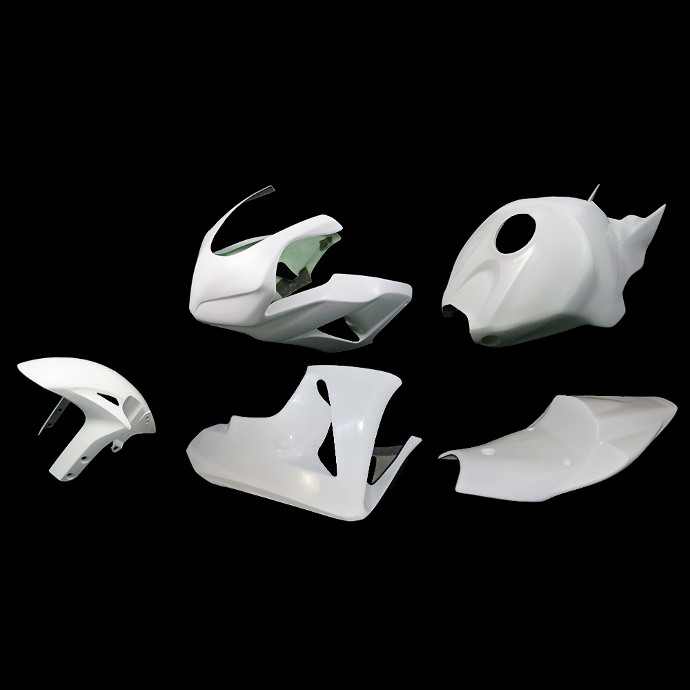 Fiberglass Racing Fairing Kit Fit For Honda CBR1000RR 2004 - 2005 - Unpainted White