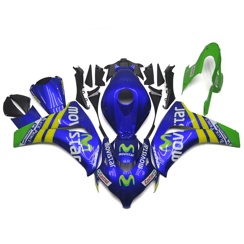 Fairing Kit Fit For Honda CBR1000RR 2008 2009 2010 2011 - Blue Green Yellow