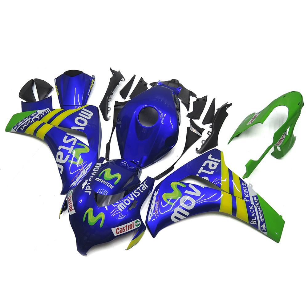Fairing Kit Fit For Honda CBR1000RR 2008 2009 2010 2011 - Blue Green Yellow