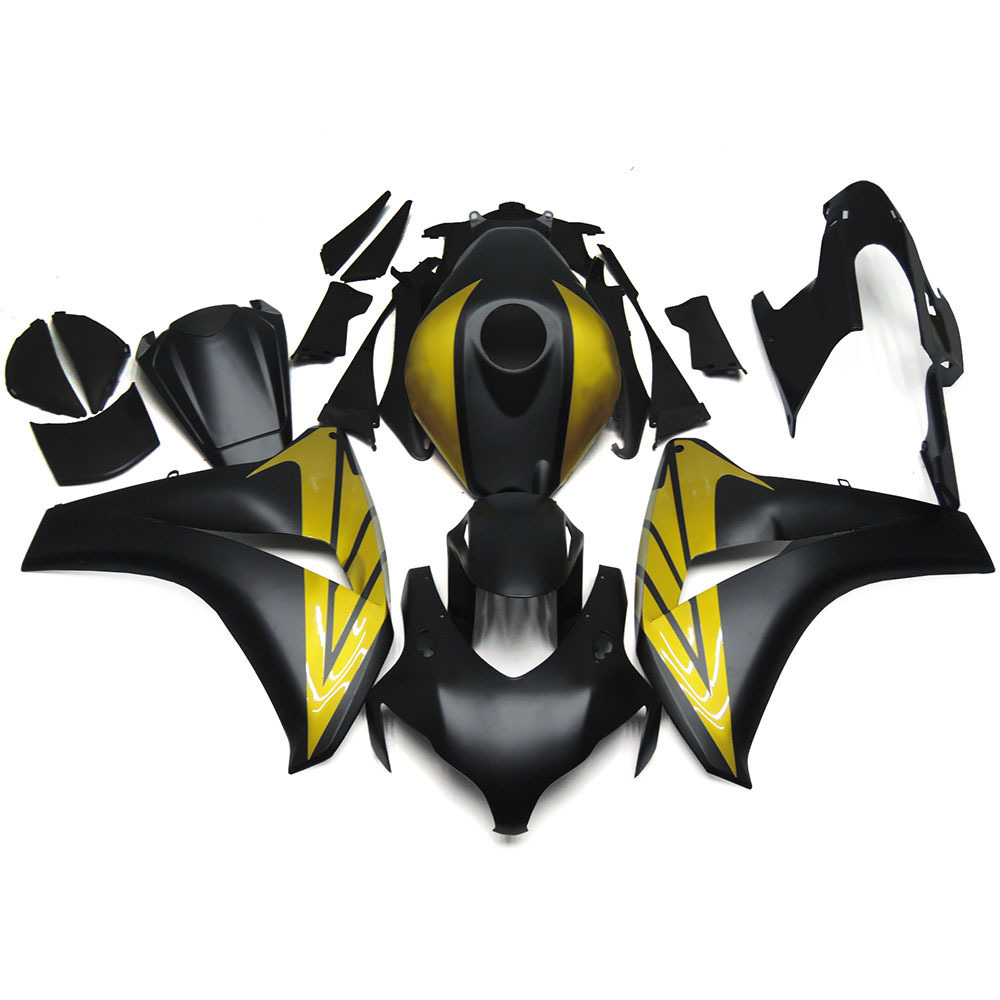 Fairing Kit Fit For Honda CBR1000RR 2008 2009 2010 2011 - Matte Black Gold
