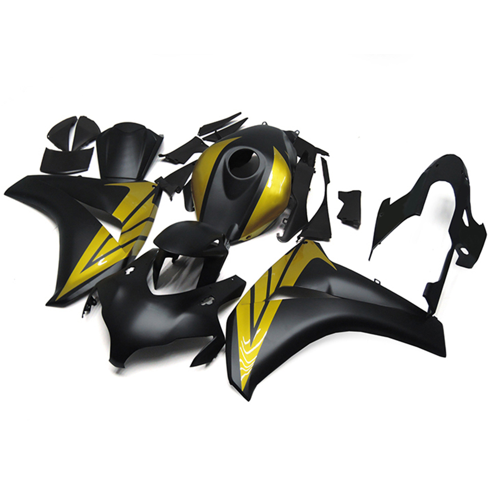 Fairing Kit Fit For Honda CBR1000RR 2008 2009 2010 2011 - Matte Black Gold