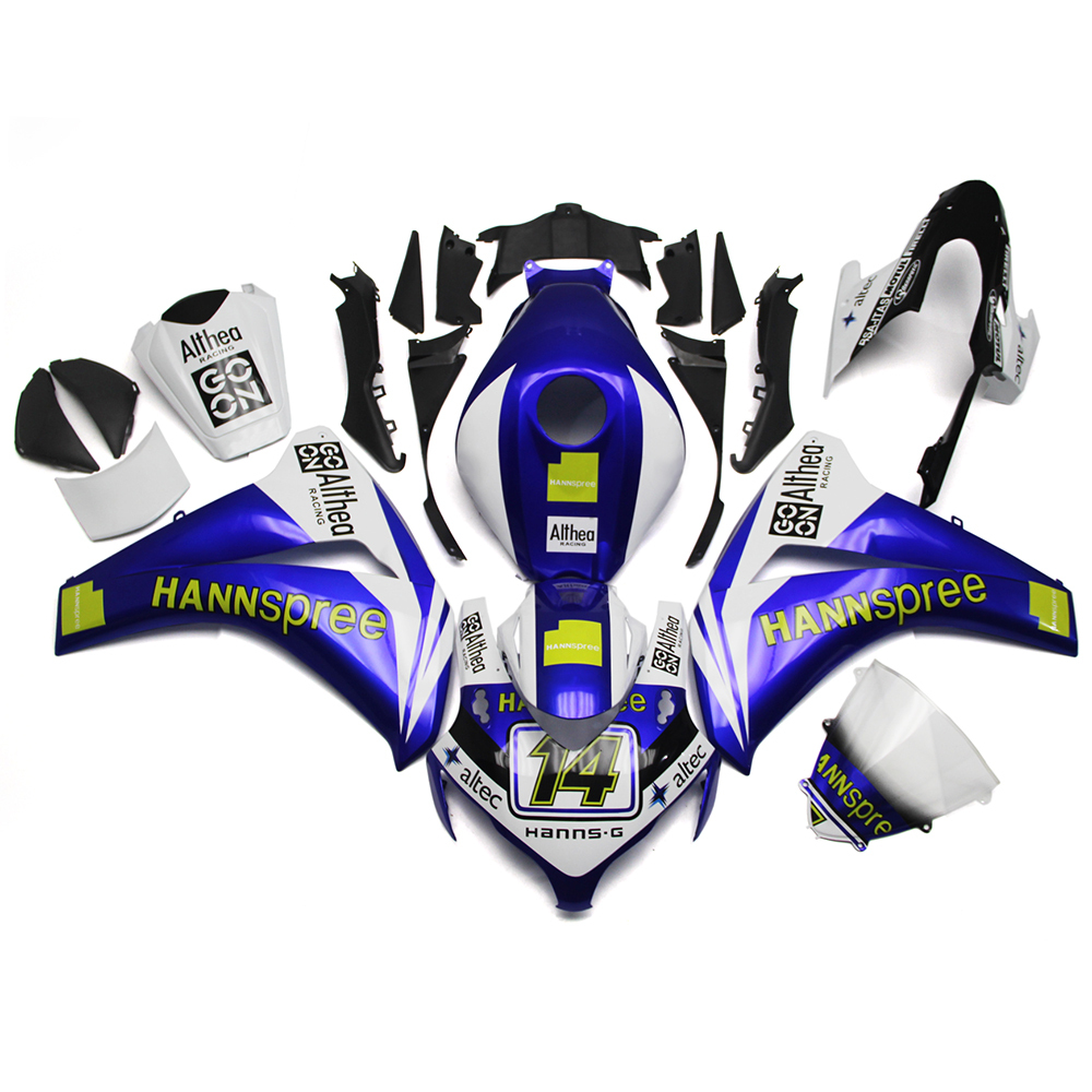 Fairing Kit Fit For Honda CBR1000RR 2008 2009 2010 2011 - Deep Blue White Yellow