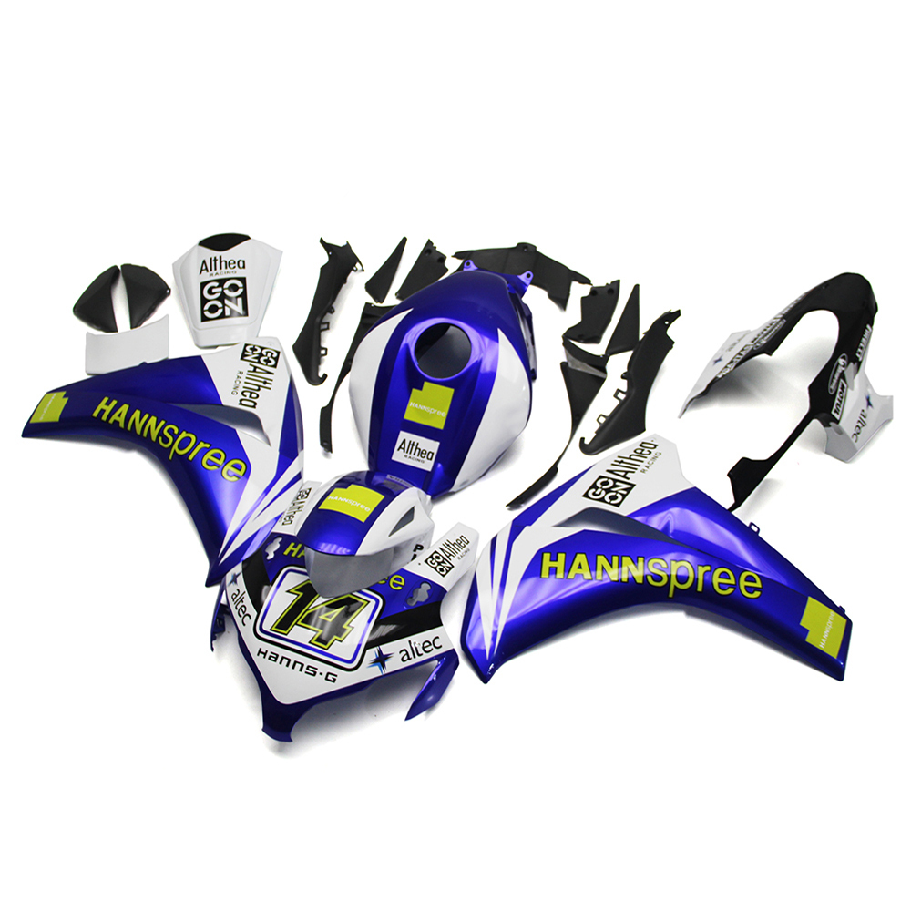 Fairing Kit Fit For Honda CBR1000RR 2008 2009 2010 2011 - Deep Blue White Yellow
