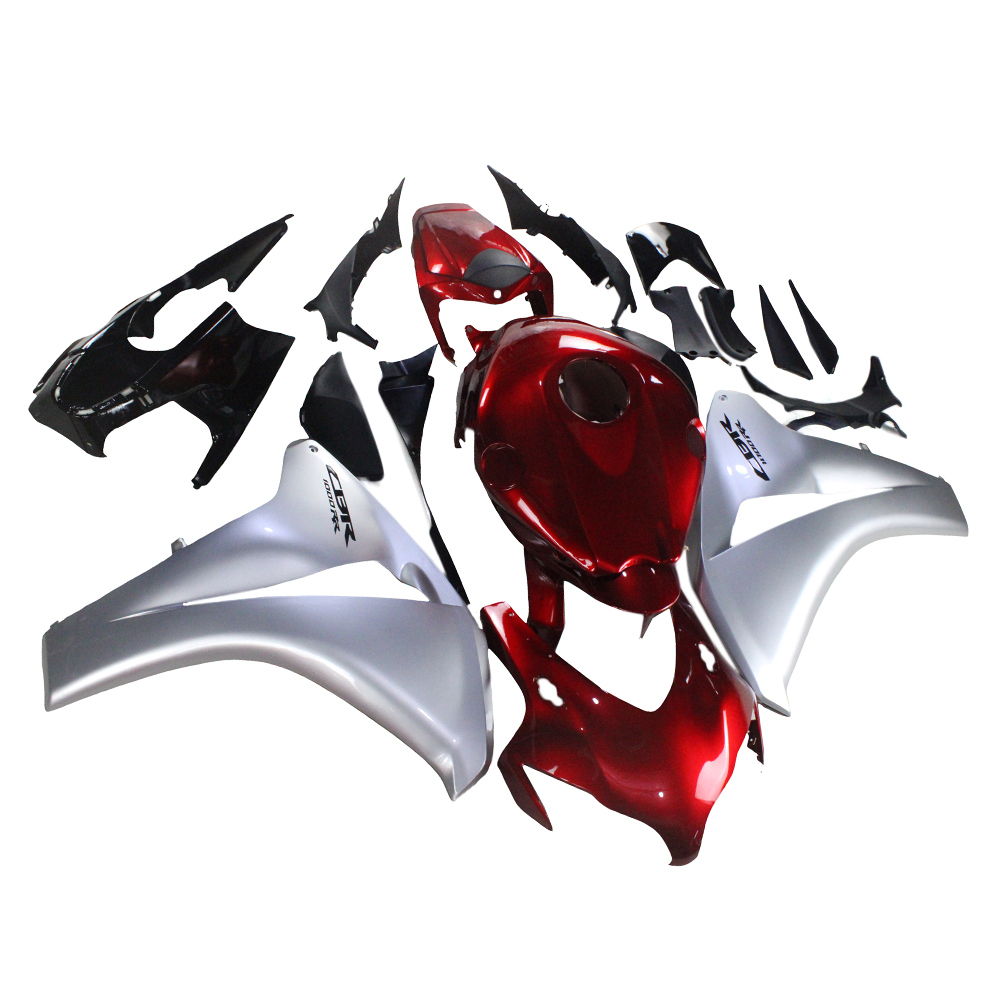Fairing Kit Fit For Honda CBR1000RR 2008 2009 2010 2011 - Dark Red Silver