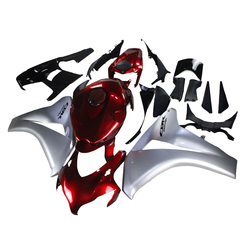 Fairing Kit Fit For Honda CBR1000RR 2008 2009 2010 2011 - Dark Red Silver