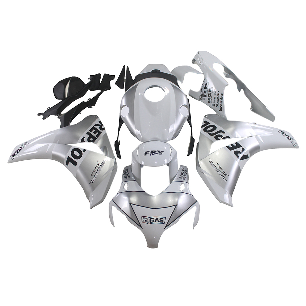 Fairing Kit Fit For Honda CBR1000RR 2008 2009 2010 2011 - White Silver