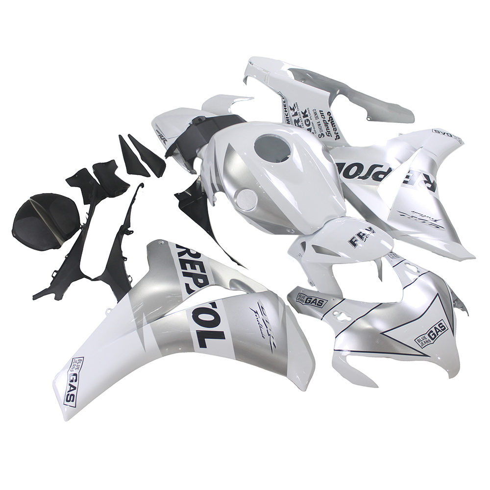 Fairing Kit Fit For Honda CBR1000RR 2008 2009 2010 2011 - White Silver