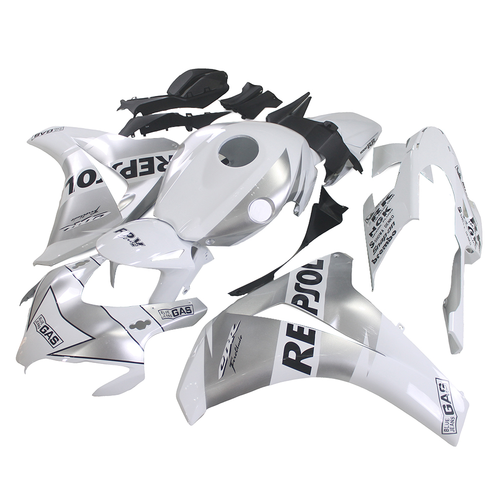 Fairing Kit Fit For Honda CBR1000RR 2008 2009 2010 2011 - White Silver