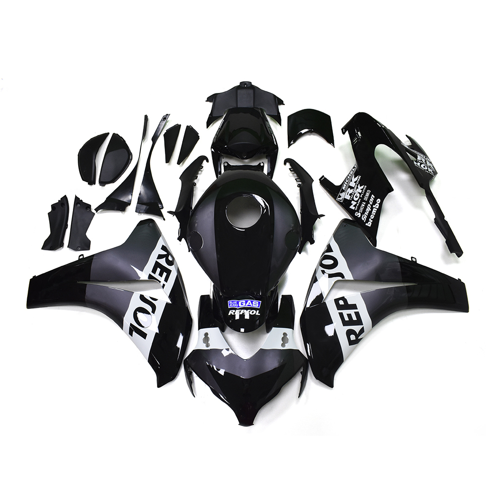 Fairing Kit Fit For Honda CBR1000RR 2008 2009 2010 2011 - Black Grey
