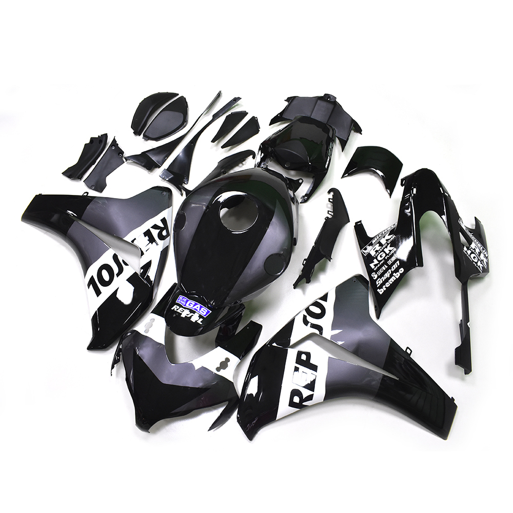 Fairing Kit Fit For Honda CBR1000RR 2008 2009 2010 2011 - Black Grey