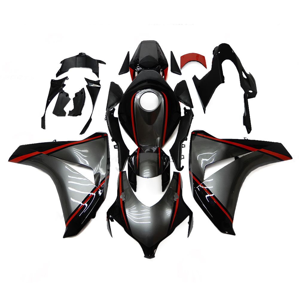 Fairing Kit Fit For Honda CBR1000RR 2008 2009 2010 2011 - Grey Black Red