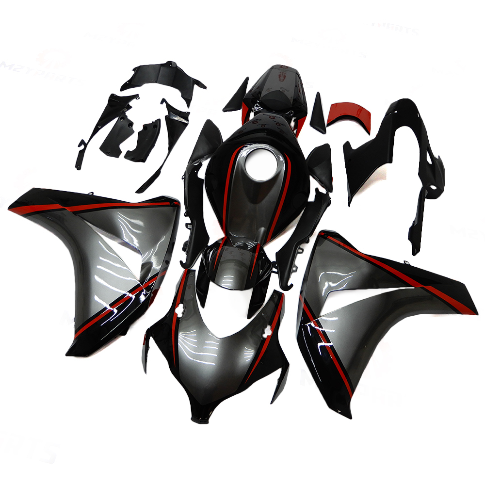 Fairing Kit Fit For Honda CBR1000RR 2008 2009 2010 2011 - Grey Black Red