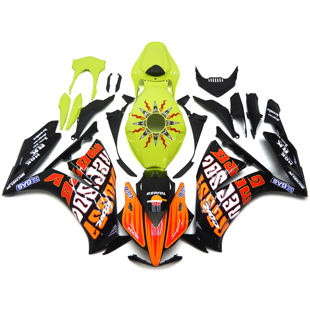 Fairing Kit Fit For Honda CBR1000RR 2012 2013 2014 2015 2016 - Black Green Orange