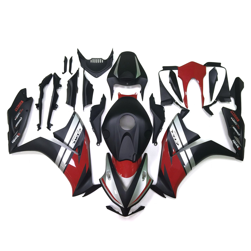 Fairing Kit Fit For Honda CBR1000RR 2012 2013 2014 2015 2016 - Matte Black Red Silver
