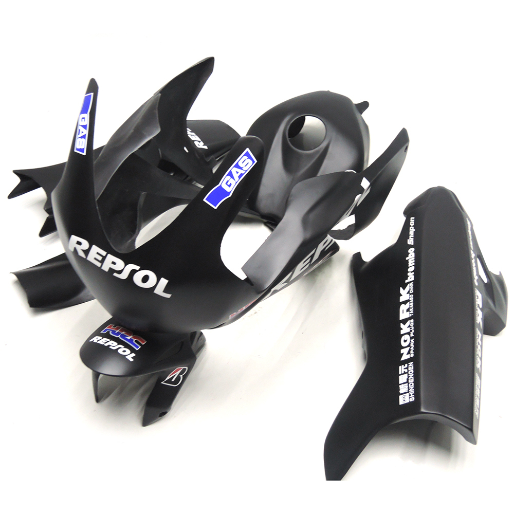 Fiberglass Racing Fairing Kit Fit For Honda CBR1000RR 2008 2009 2010 2011 - Matte Black