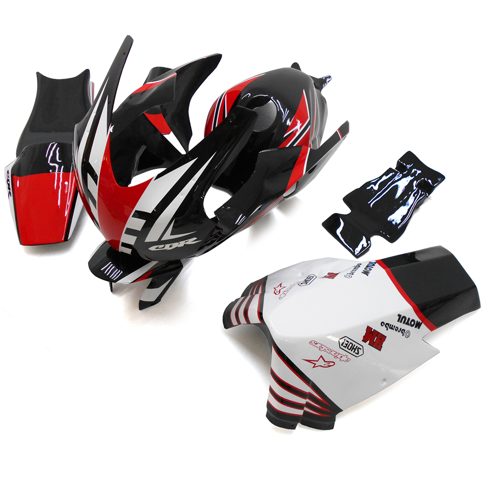 Fiberglass Racing Fairing Kit Fit For Honda CBR1000RR 2008 2009 2010 2011 - Red Black White