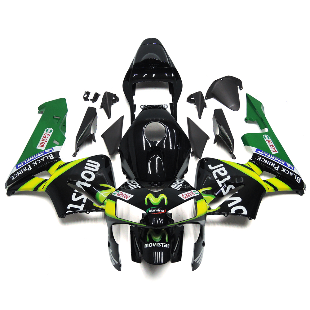 Fairing Kit Fit For Honda CBR1000RR 2003 - 2004 - Green Black Yellow