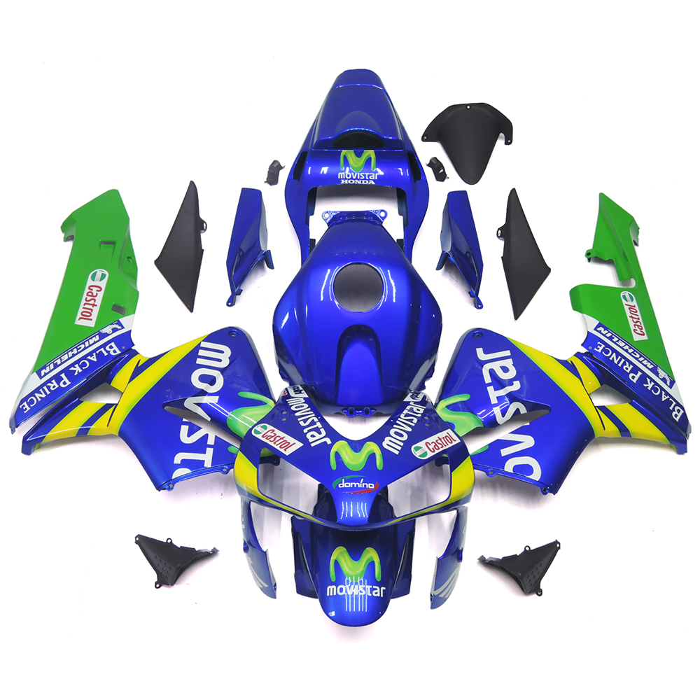 Fairing Kit Fit For Honda CBR1000RR 2003 - 2004 - Blue Green Yellow
