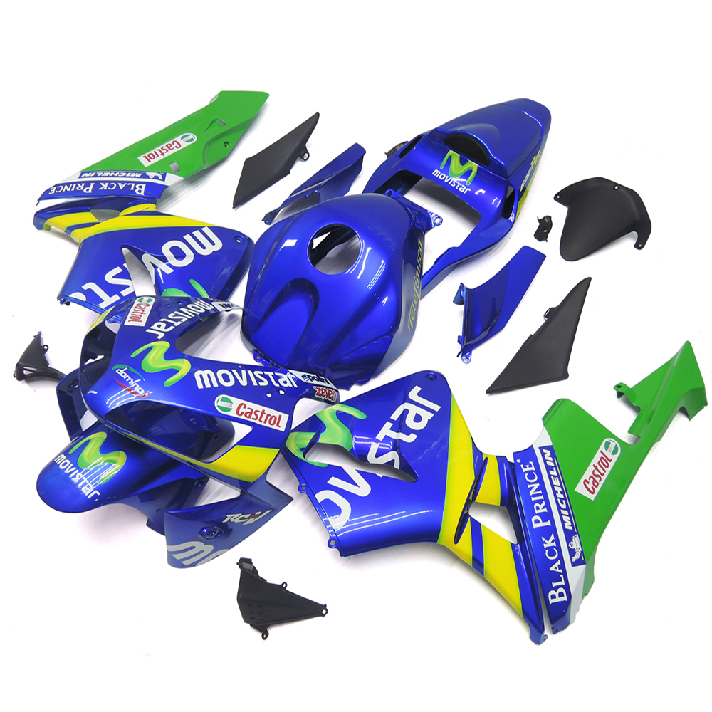 Fairing Kit Fit For Honda CBR1000RR 2003 - 2004 - Blue Green Yellow