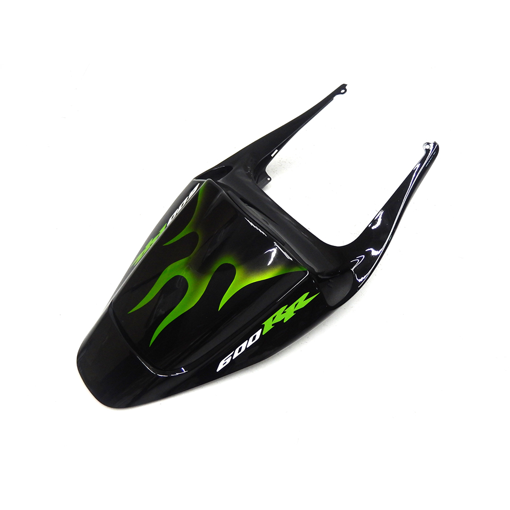 Fairing Kit Fit For Honda CBR1000RR 2003 - 2004 - Black w/ Green Flames Pattern