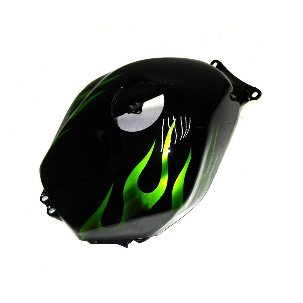 Fairing Kit Fit For Honda CBR1000RR 2003 - 2004 - Black w/ Green Flames Pattern