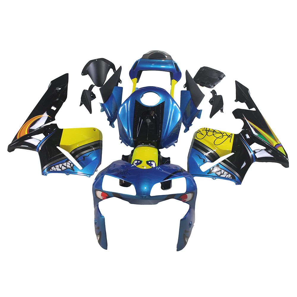 Fairing Kit Fit For Honda CBR1000RR 2003 - 2004 - Shark Blue Yellow Black
