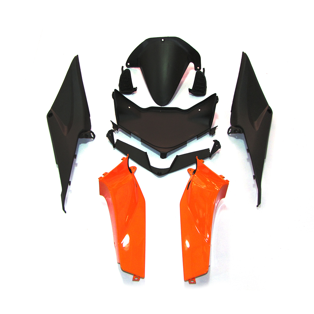 Fairing Kit Fit For Honda CBR1000RR 2005 - 2006 - Orange Black Flame