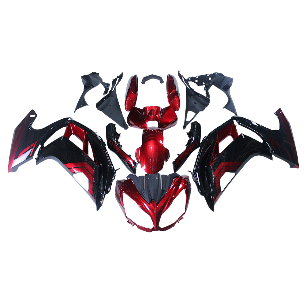 Fairing Kit Fit For Kawasaki Ninja 650 2012 - 2016 - Dark Red Black
