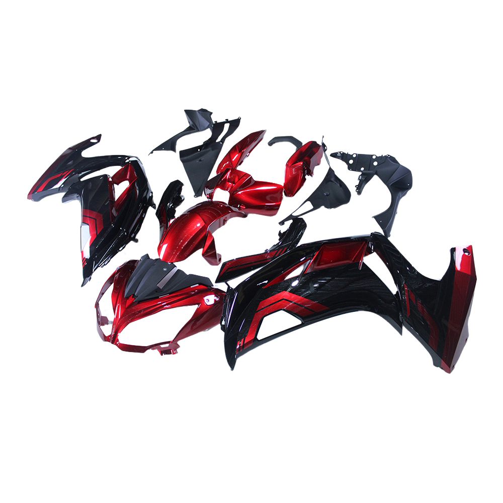 Fairing Kit Fit For Kawasaki Ninja 650 2012 - 2016 - Dark Red Black