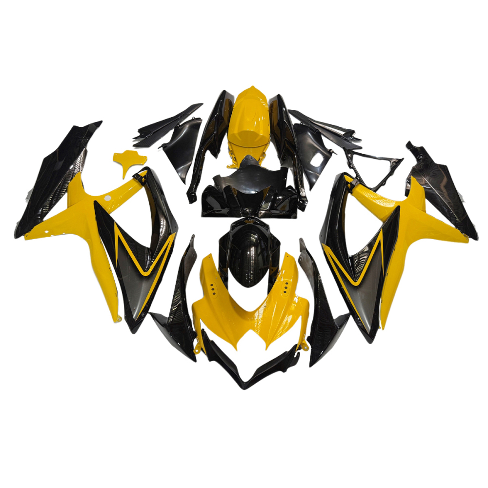 Fairing Kit Fit For Suzuki GSXR600 GSXR750 2008 2009 2010 - Yellow Black Deep Grey