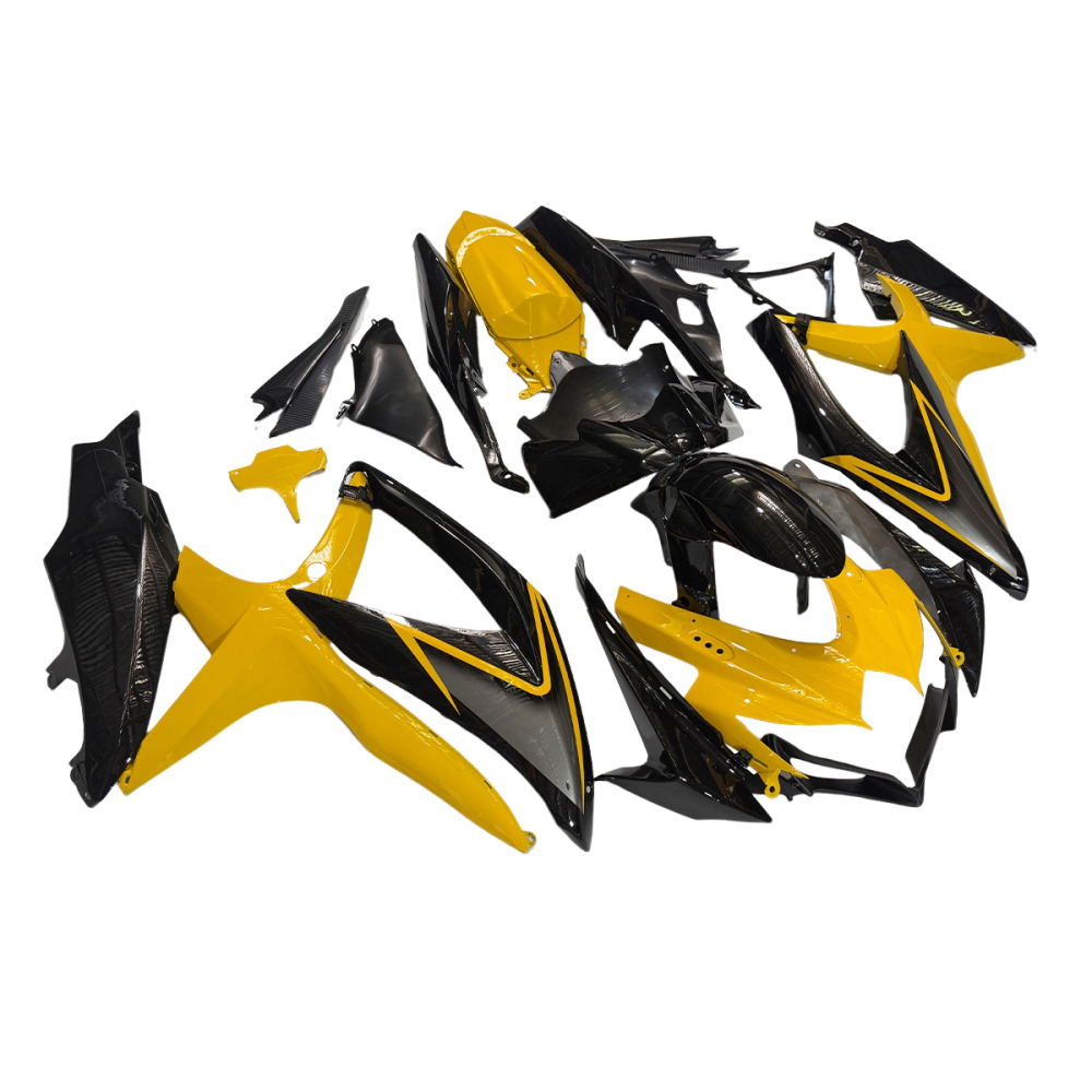 Fairing Kit Fit For Suzuki GSXR600 GSXR750 2008 2009 2010 - Yellow Black Deep Grey