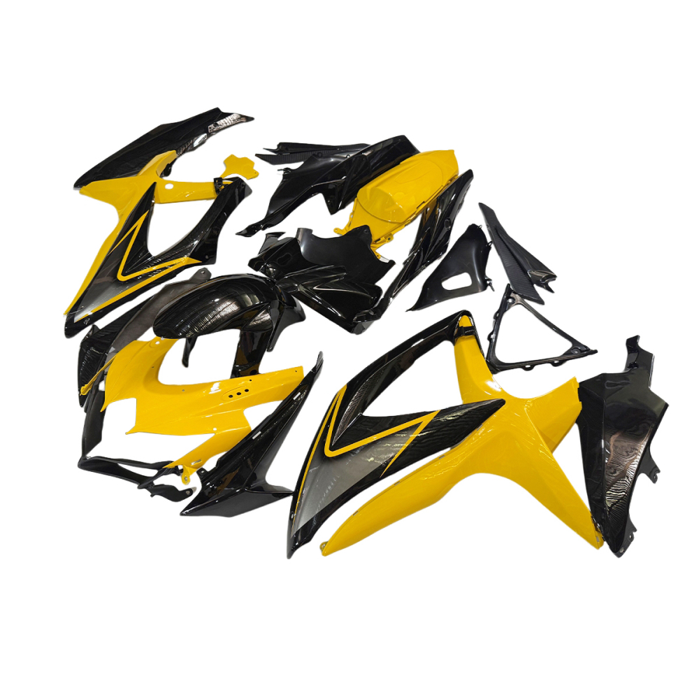 Fairing Kit Fit For Suzuki GSXR600 GSXR750 2008 2009 2010 - Yellow Black Deep Grey