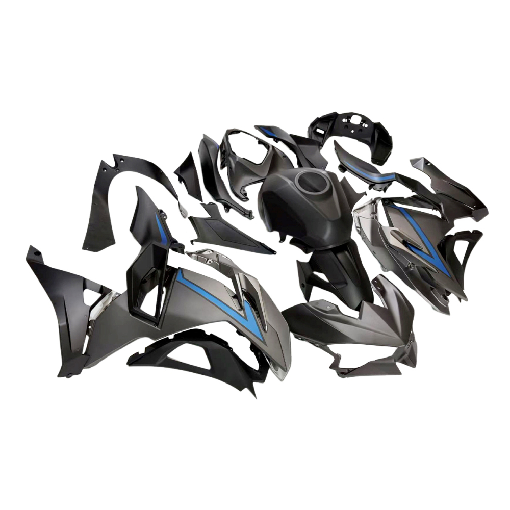 Fairing Kit Fit For Kawasaki Ninja 500 2024 - 2025 - Matte Black Blue