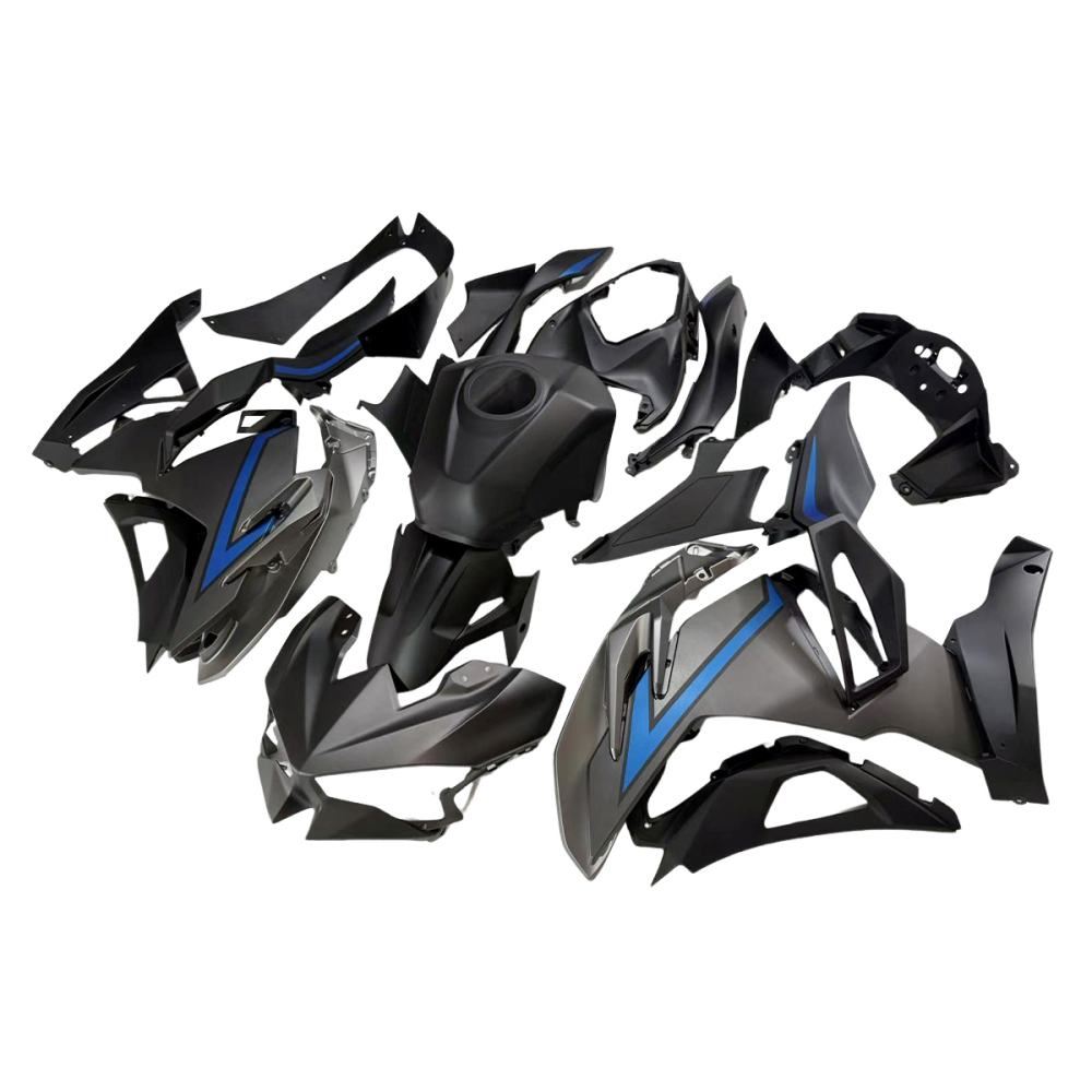 Fairing Kit Fit For Kawasaki Ninja 500 2024 - 2025 - Matte Black Blue