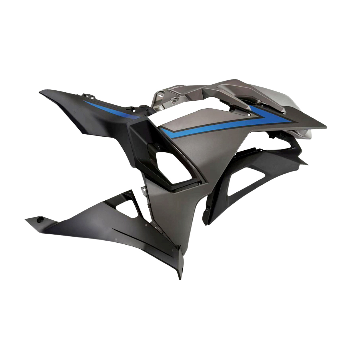 Fairing Kit Fit For Kawasaki Ninja 500 2024 - 2025 - Matte Black Blue