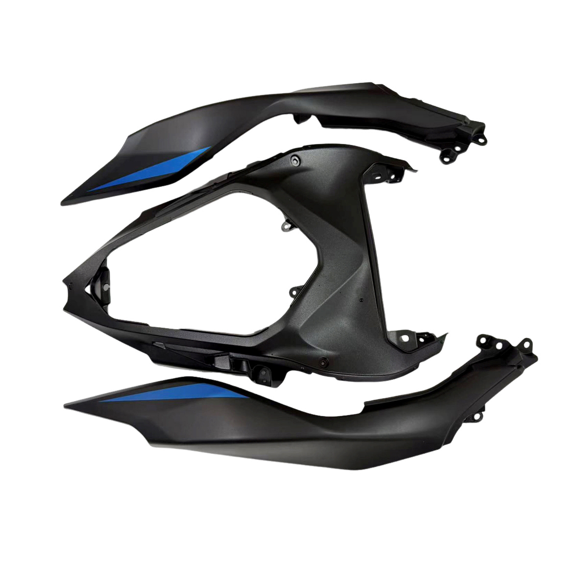 Fairing Kit Fit For Kawasaki Ninja 500 2024 - 2025 - Matte Black Blue