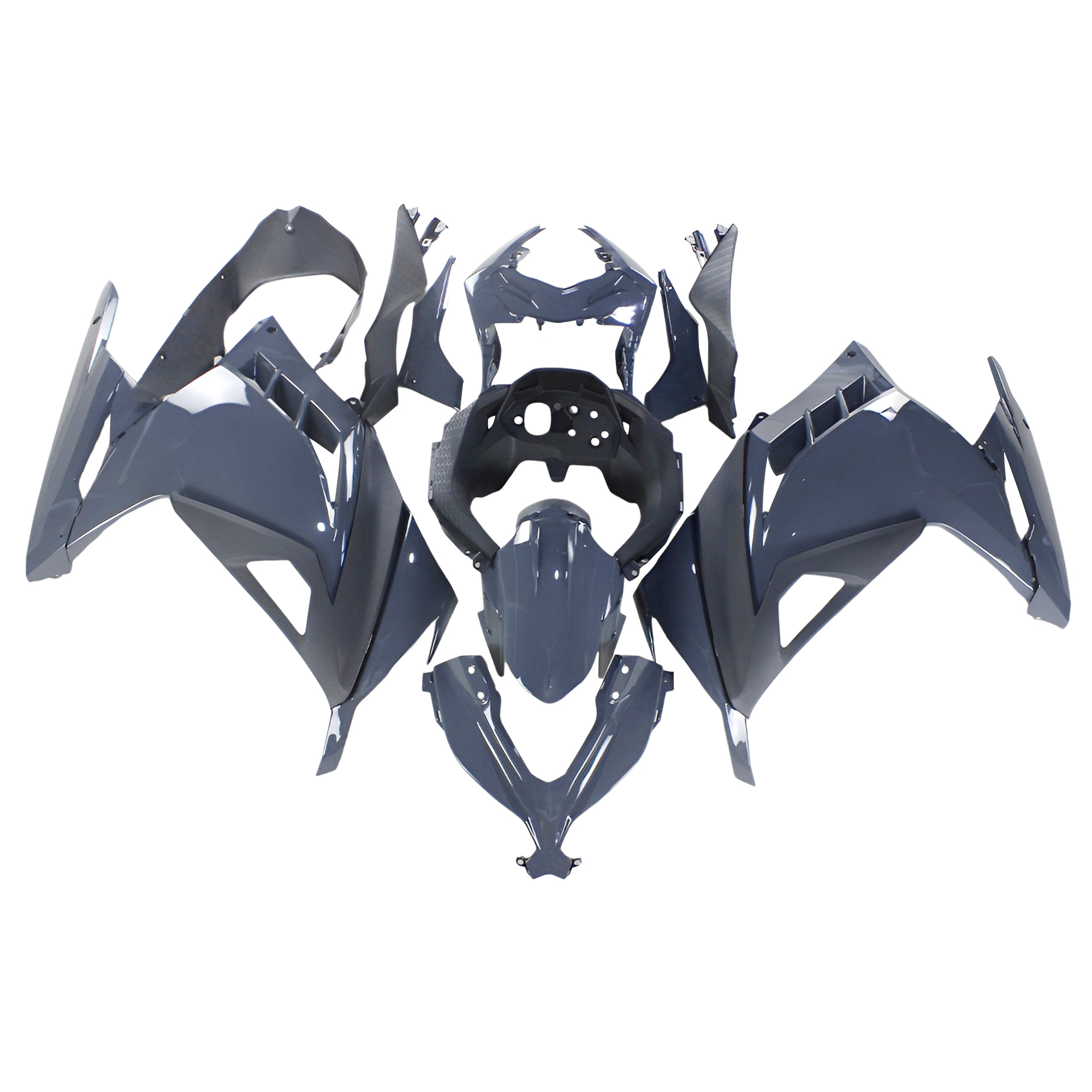 Fairing Kit Fit For Kawasaki Ninja 300 2013 - 2017 - Nardo Grey