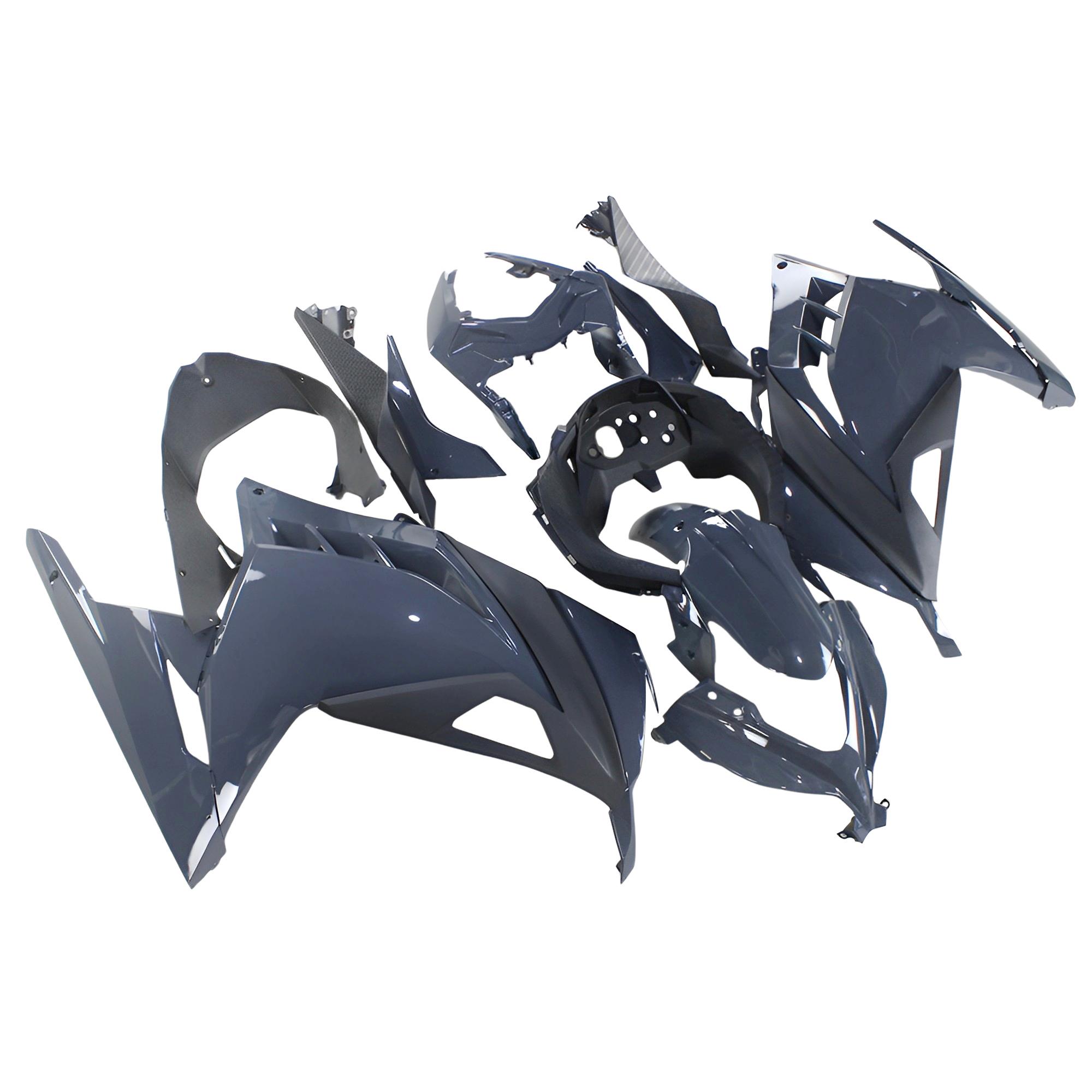 Fairing Kit Fit For Kawasaki Ninja 300 2013 - 2017 - Nardo Grey