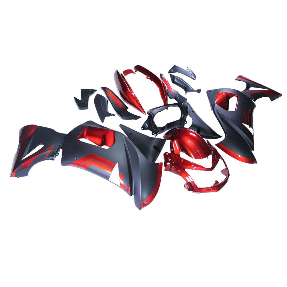 Fairing Kit Fit For Kawasaki Ninja 650R 2006 2007 2008 - Black Candy Red