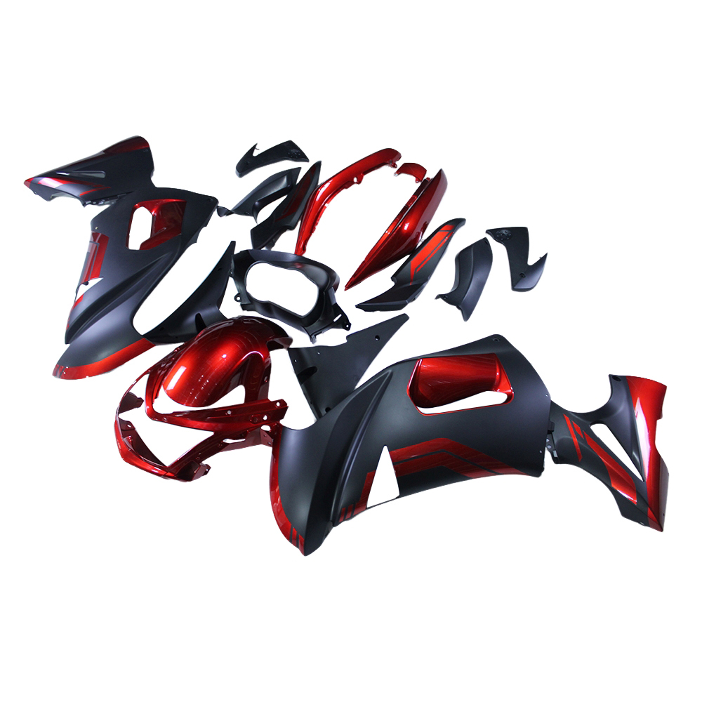 Fairing Kit Fit For Kawasaki Ninja 650R 2006 2007 2008 - Black Candy Red