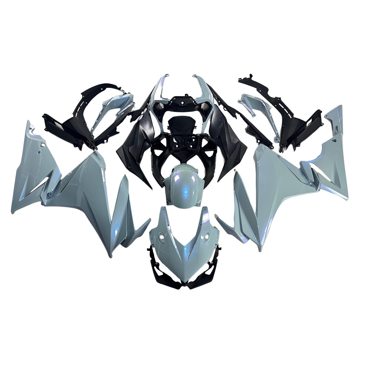 Chameleon Grey Plastics Fairings Shell for Honda CBR500R 2019 - 2023 Bodywork