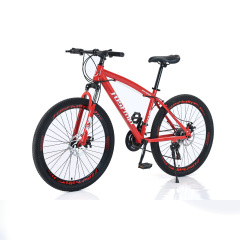 Wholesale 21/24/27-speed Shock Absorption Racing Bike Carbon Steel Frame Mountainbike 26 Inch Bicycle for Adults