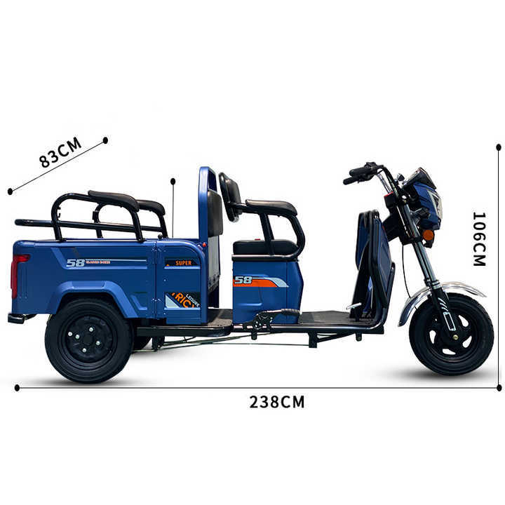 2025 New 3 Wheel Electric Motorcycle Electric Cargo Tricycle 3 Wheel Electric Bike for Adults