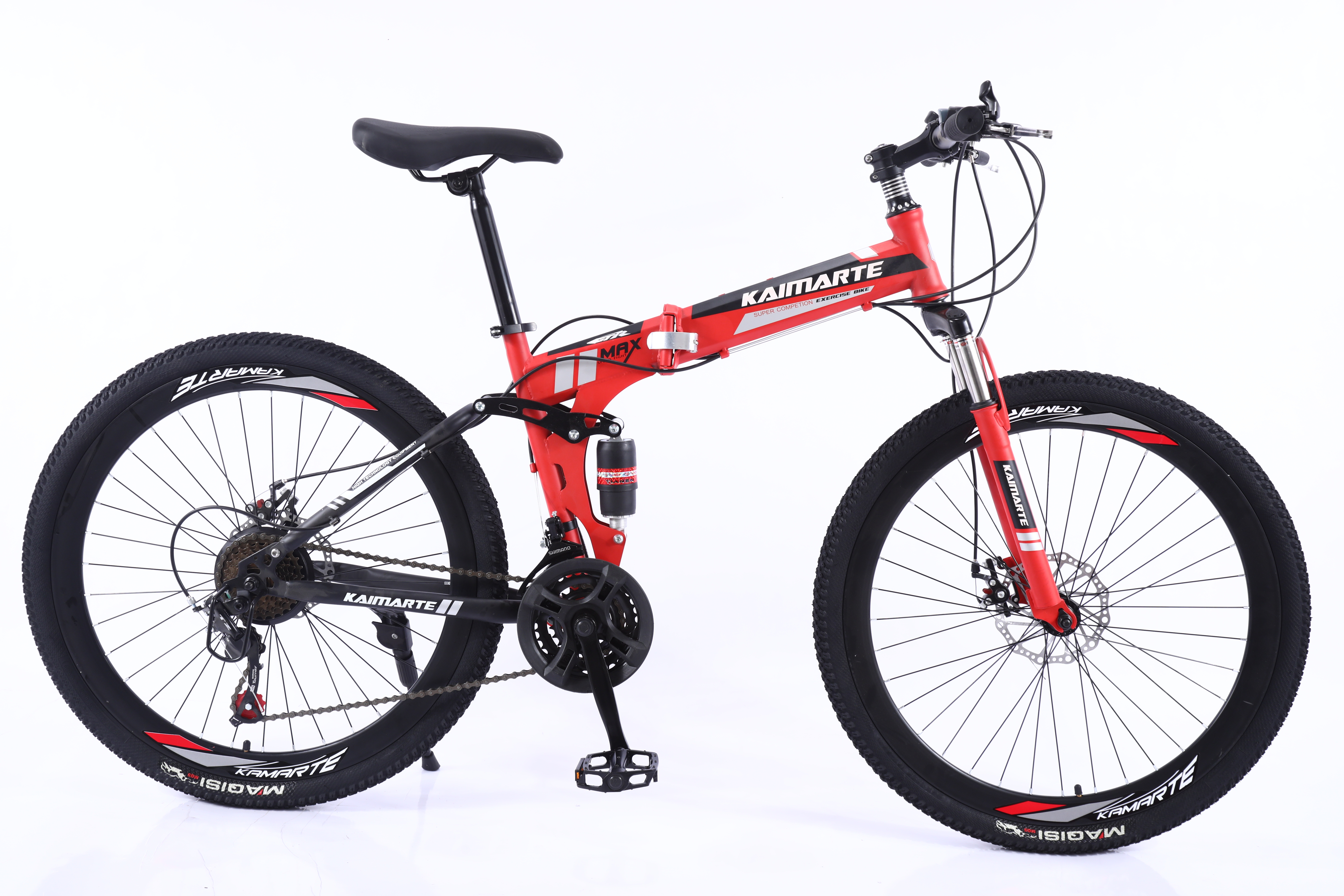 Wholesale 26" Light Weight Folding Mountain Bike 21/24/27 Speed OEM Steel Frame Folding Mountain Cycle for Adult