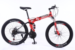 Wholesale 26" Light Weight Folding Mountain Bike 21/24/27 Speed OEM Steel Frame Folding Mountain Cycle for Adult