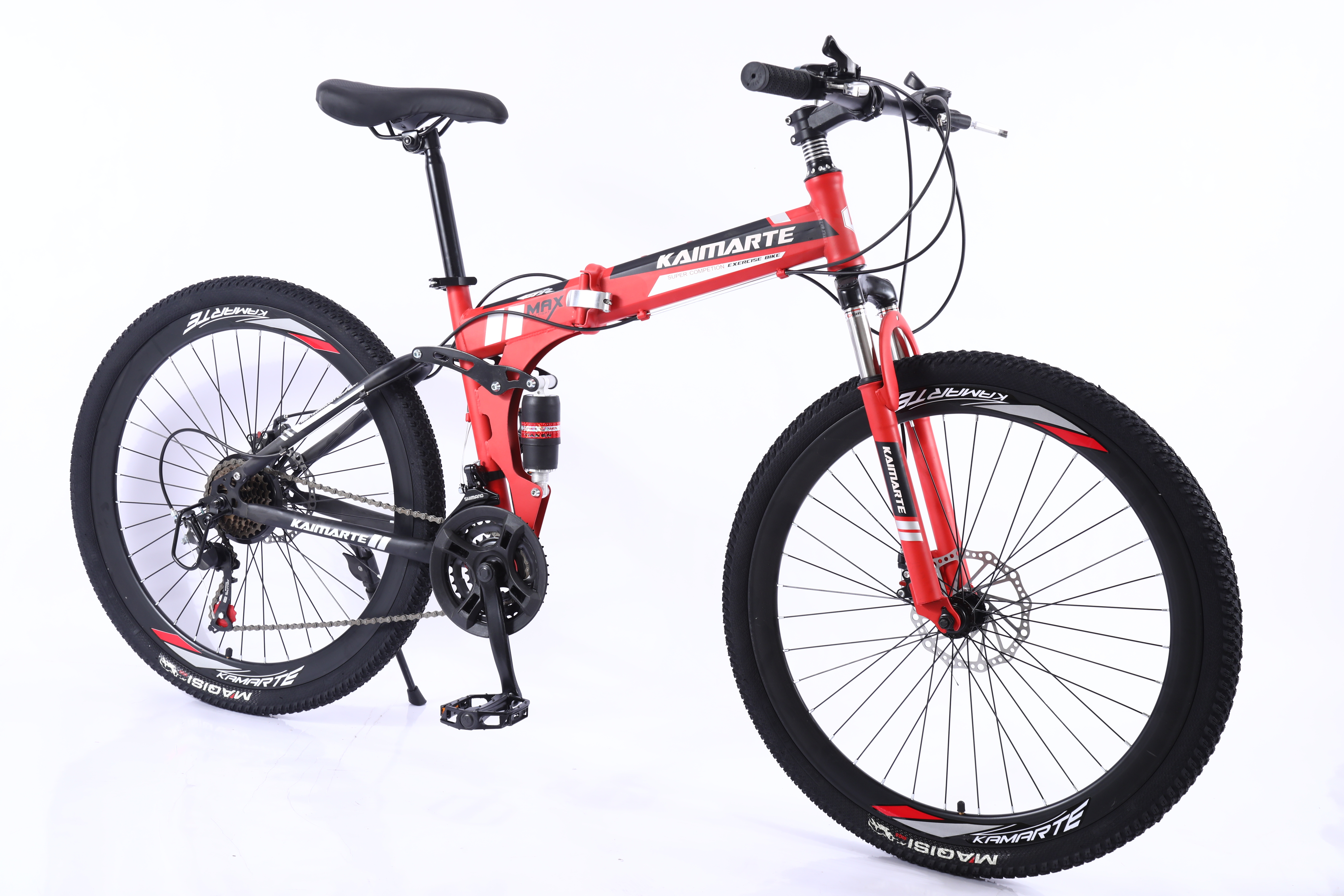 Wholesale 26" Light Weight Folding Mountain Bike 21/24/27 Speed OEM Steel Frame Folding Mountain Cycle for Adult