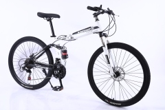 Wholesale 26" Light Weight Folding Mountain Bike 21/24/27 Speed OEM Steel Frame Folding Mountain Cycle for Adult