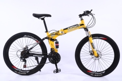 Wholesale 26" Light Weight Folding Mountain Bike 21/24/27 Speed OEM Steel Frame Folding Mountain Cycle for Adult