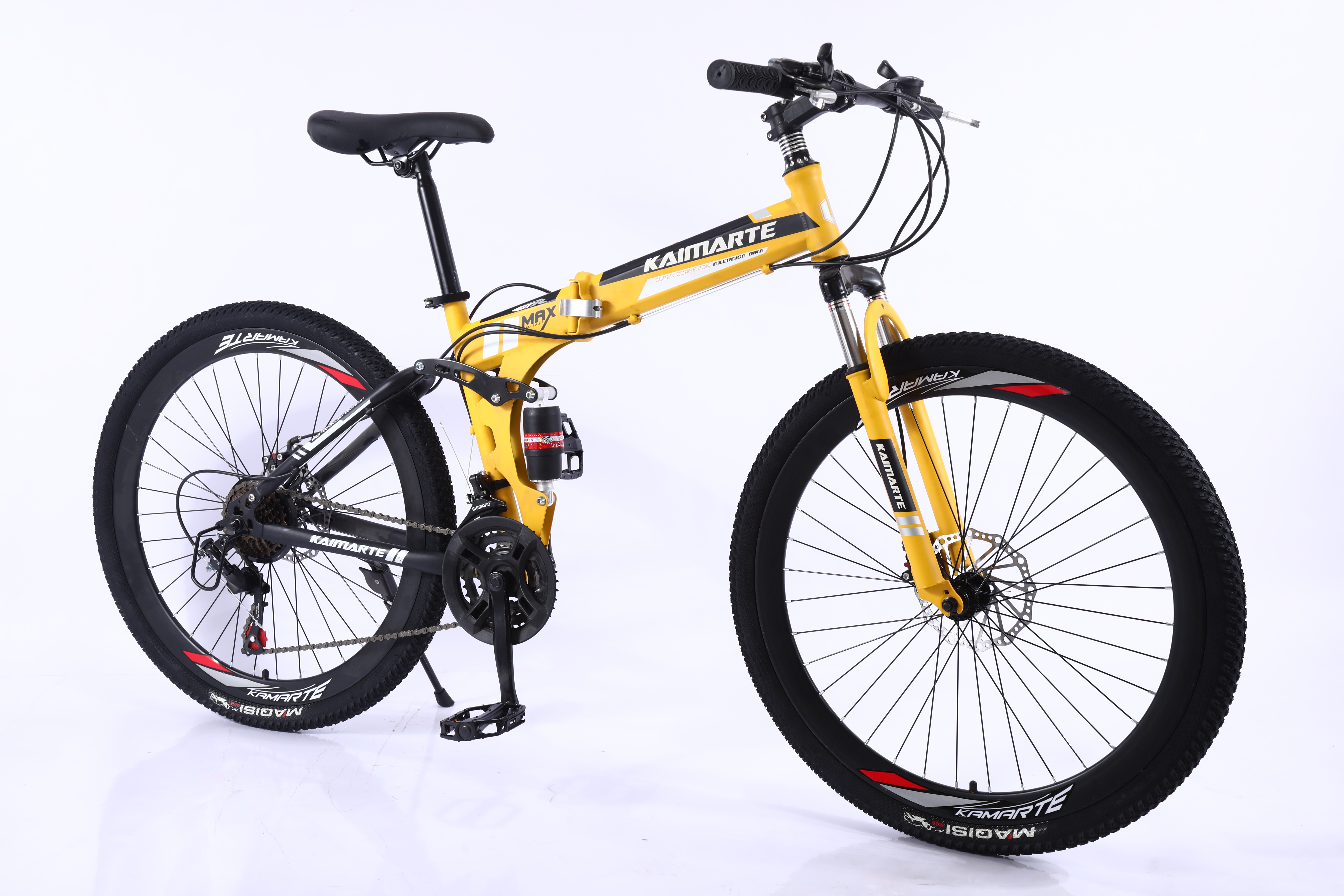 Wholesale 26" Light Weight Folding Mountain Bike 21/24/27 Speed OEM Steel Frame Folding Mountain Cycle for Adult